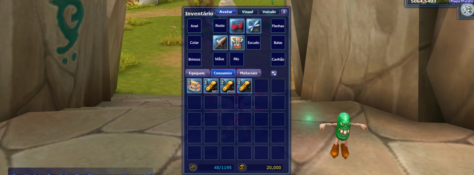 Janela de Inventário